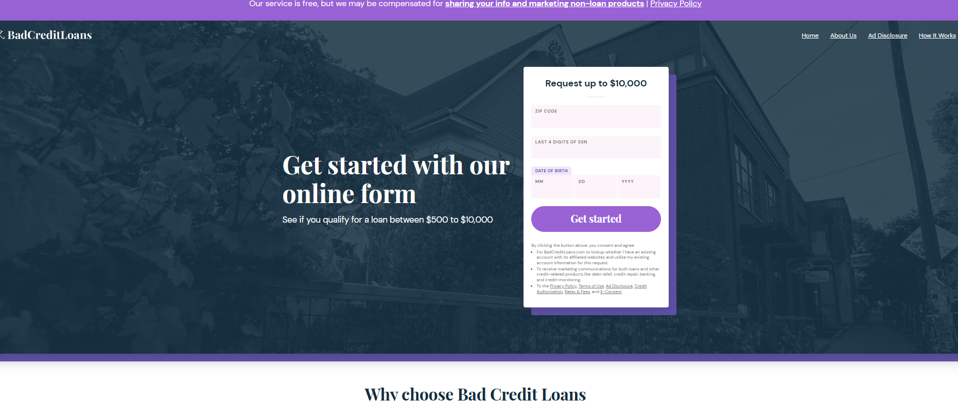 BadCreditLoans.com loans up to 10k RS US Preview