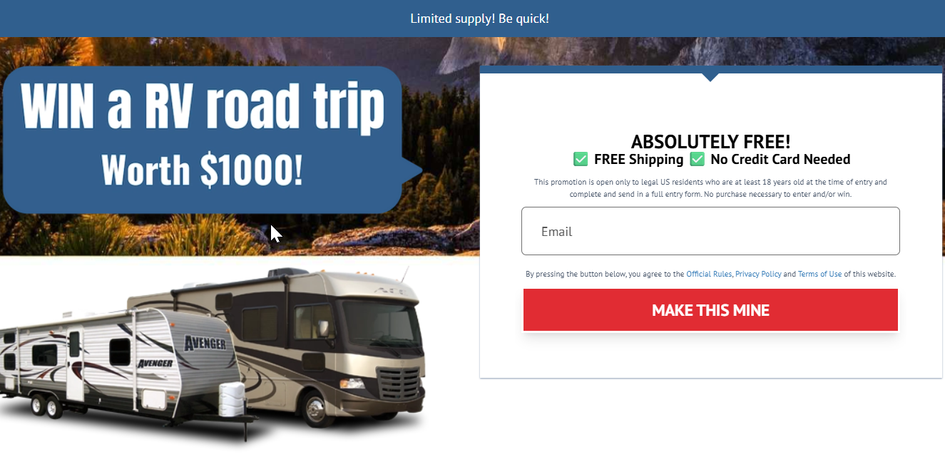 Win a RV road trip worth  1000   US Preview