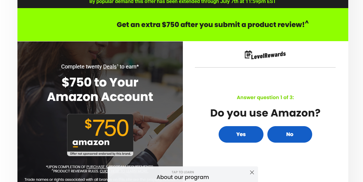  Rewards Amazon Bonus  750 - SOI Preview