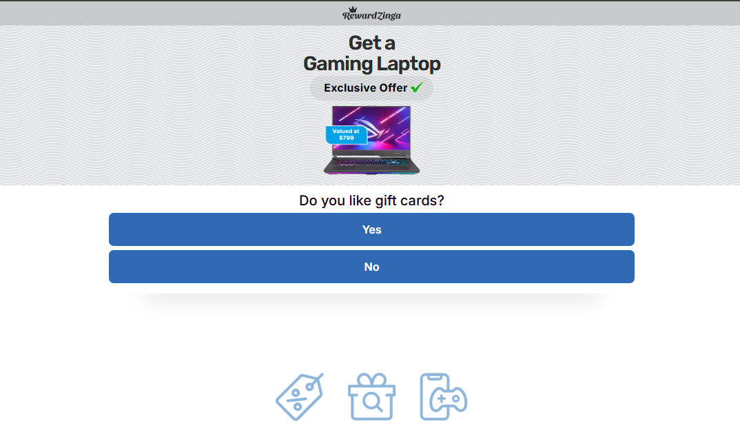 RewardZinga Gaming Laptop - US -  Facebook  Preview