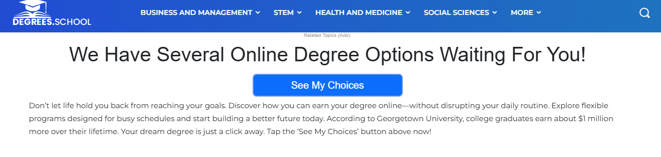 Degrees.School - US - RevShare  Preview