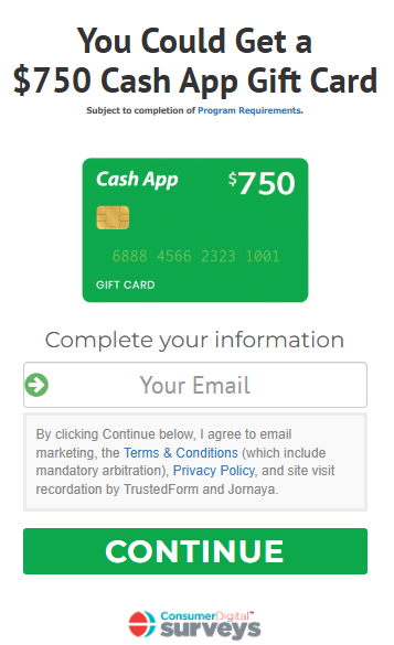 CDS -  750 CashApp Promo - SOI - US - Non-Incent Preview