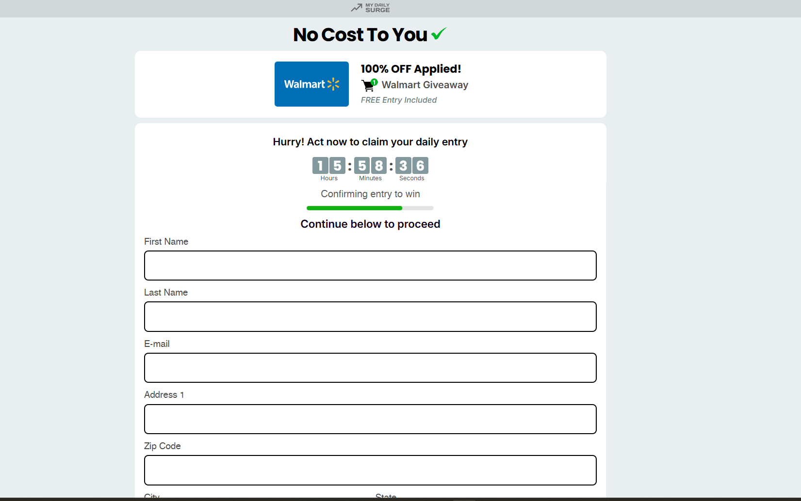 Walmart v3 MyAmericanPrizes SOI Preview