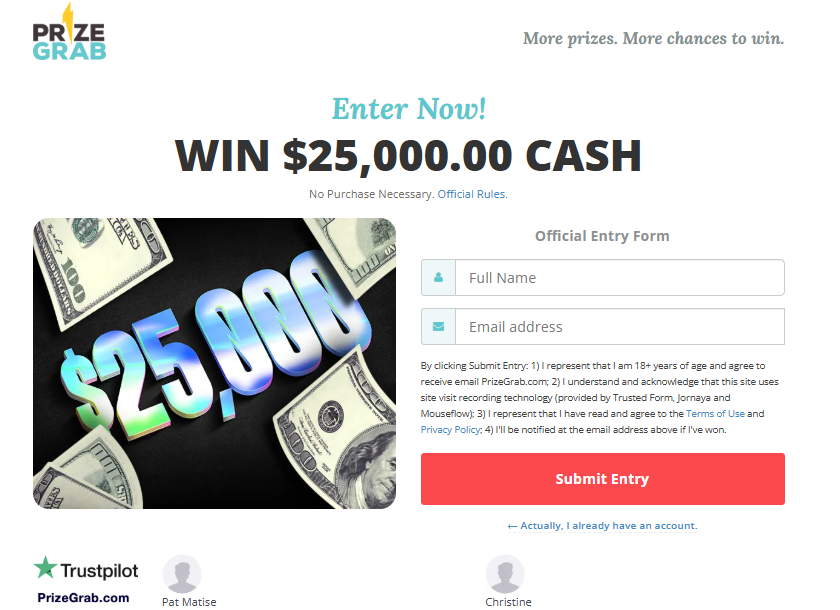 PrizeGrab - Win  25,000 Cash Preview