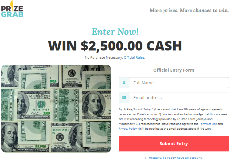 PrizeGrab - Win  2,500 Cash_CPL SOI_US Preview