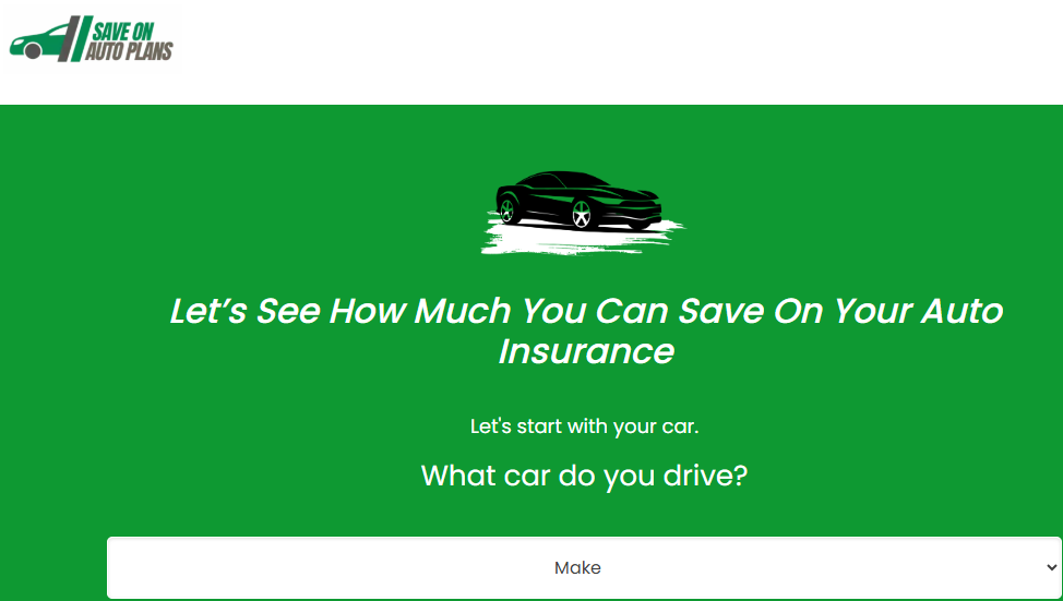 Save On Auto Plans - Car Insurance short form  US   Non Incent  Preview
