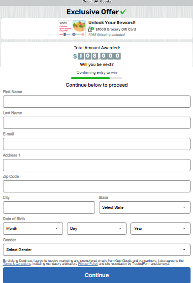 RewardZinga - Grocery  1,000 - SOI Preview