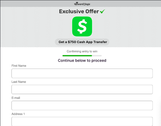 Reward Zinga - 750 Cash App - Social - US Preview