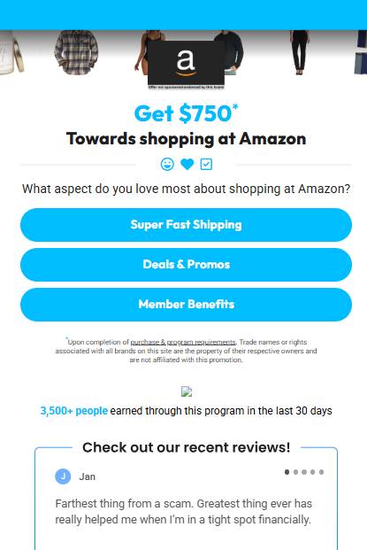 Rewards Giant - Amazon  750 Shopping  US  Preview