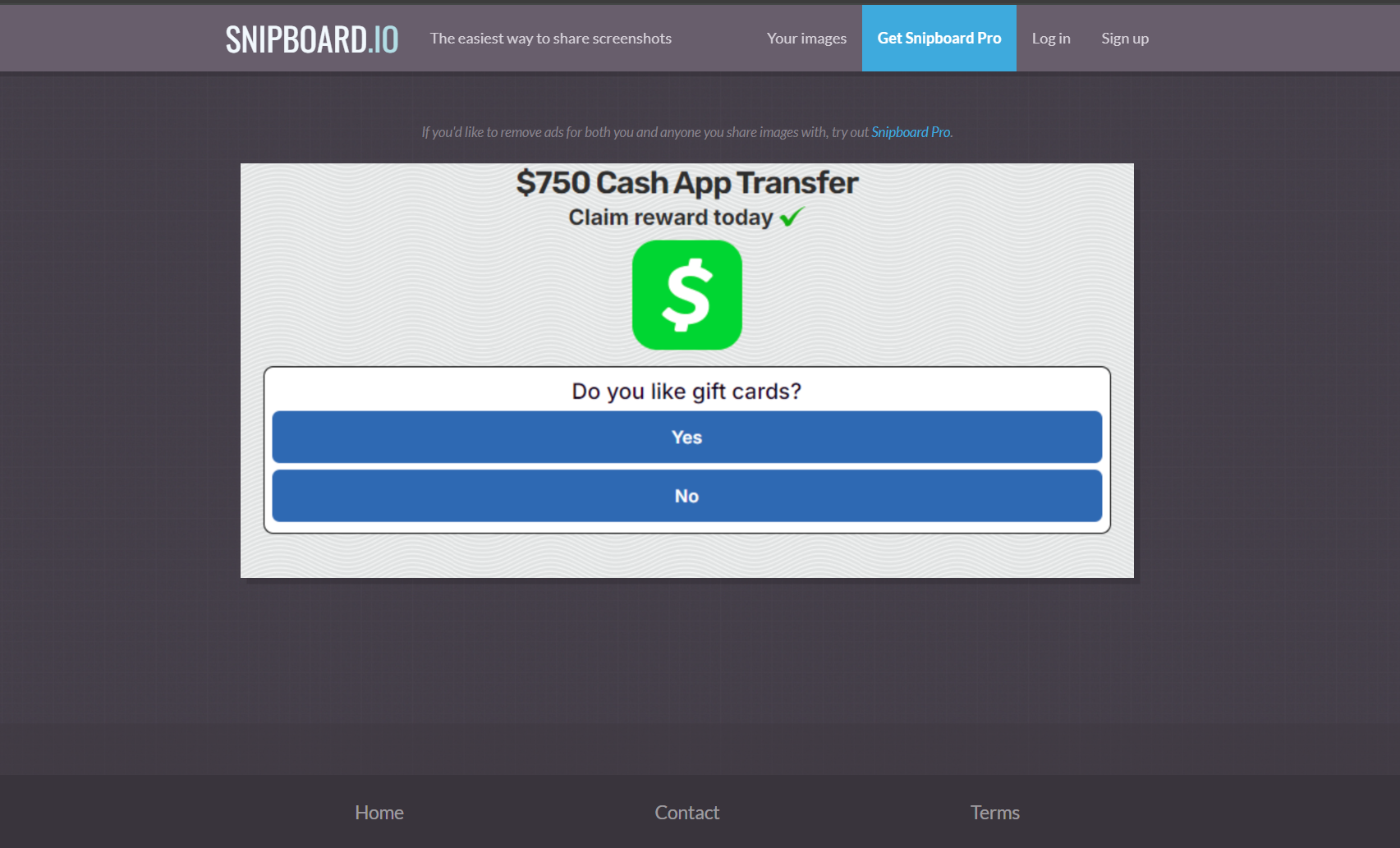 Get a  750 CashApp Gift Card_SOI_US Preview