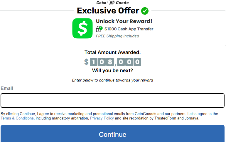 RewardZinga  GetnGoods -Iphone 17 ProMax  US Preview
