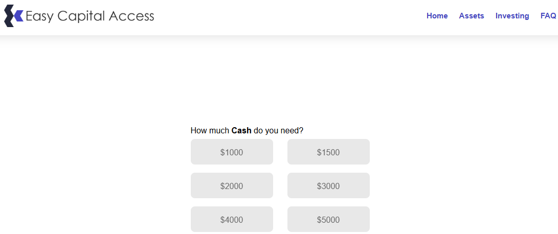 Easy Capital Access - Social Native Only - Revshare   US Preview